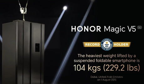 Honor Magic V5, asılı katlanabilir bir cihaz tarafından kaldırılan en ağır ağırlık rekorunu kırıyor - Tekno Muaz