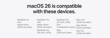 macOS Tahoe 26, Intel tabanlı Mac'ler için son sürüm ve sadece bazıları destekleniyor - Tekno Muaz