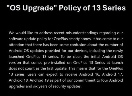 OnePlus durumu netleştiriyor: OnePlus 13 ve 13R, vaat edildiği gibi 4 işletim sistemi güncellemesi alacak - Tekno Muaz