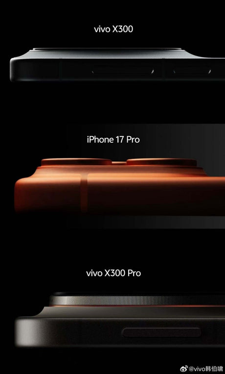vivo x300 serisi kamera çıkıntıları iPhone 17 Pro ile karşılaştırıldı - Tekno Muaz