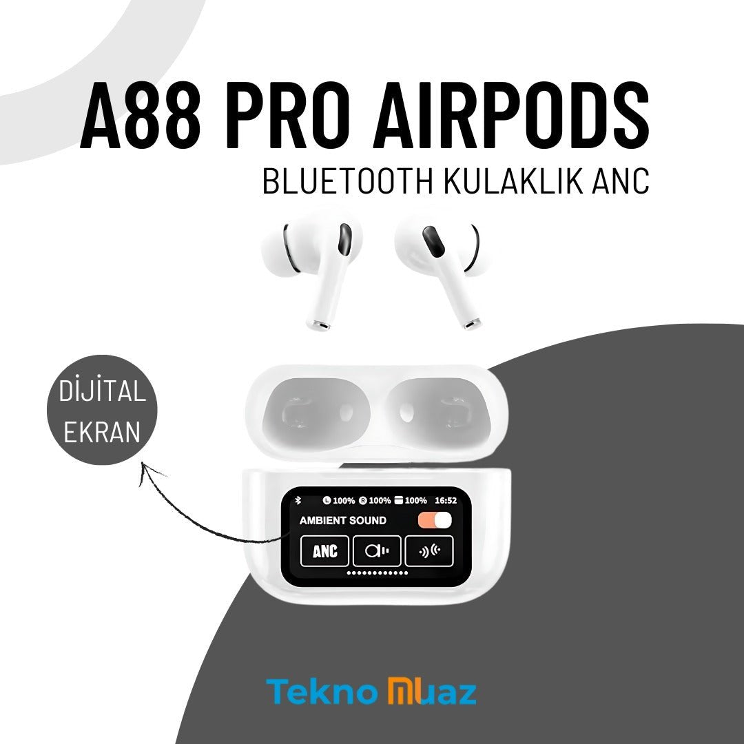 A88 PRO AirPods Kulaklık ANC | | TeknoMuaz