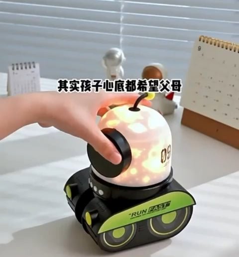 Akıllı Robot Çalar Saat – Kaçan Alarm | Işıklı Dijital Masaüstü Saat ürünü - Aksesuar kategorisi | Tekno Muaz