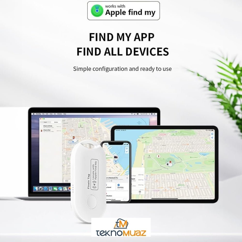 Finein Tag Akıllı Takip Cihazı - ( Anahtarlar, Cüzdanlar, Bavullar, Arabalar ve Evcil Hayvanlar için) İphone İle Uyumlu ürünü - Aksesuar kategorisi | Tekno Muaz