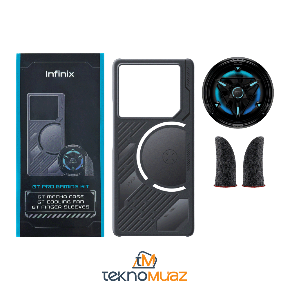 Infinix 20 pro Fan ve Kılıf Seti Kutusuz (GT PRO GAMING KIT)