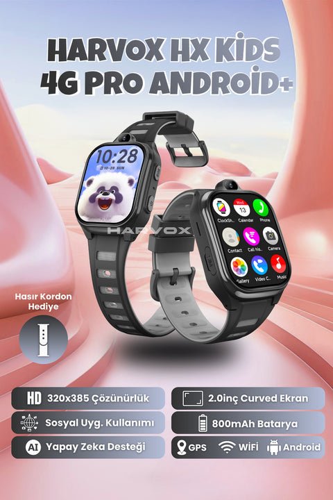 HX Kids 4G Pro+ Android Akıllı Çocuk Saati ürünü - Akıllı Saat kategorisi | Tekno Muaz