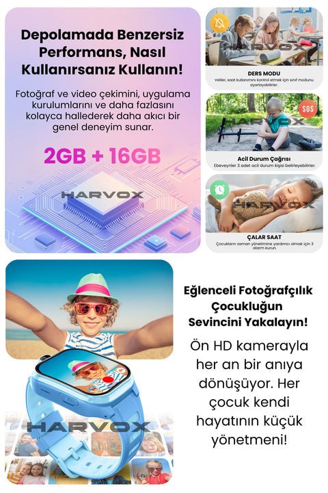 HX Kids 4G Pro+ Android Akıllı Çocuk Saati ürünü - Akıllı Saat kategorisi | Tekno Muaz