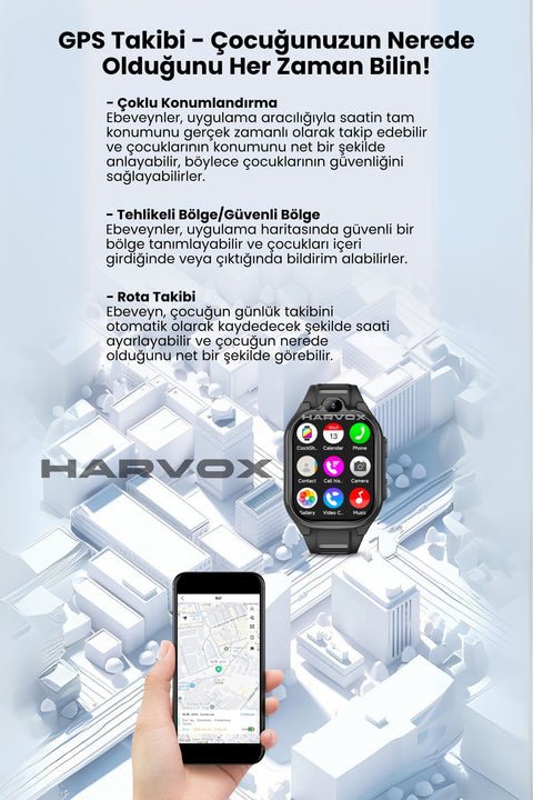 HX Kids 4G Pro+ Android Akıllı Çocuk Saati ürünü - Akıllı Saat kategorisi | Tekno Muaz