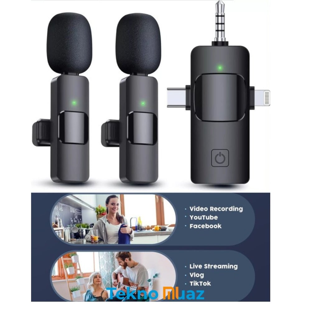 Kablosuz Yaka Mikrafonu K15 | | TeknoMuaz