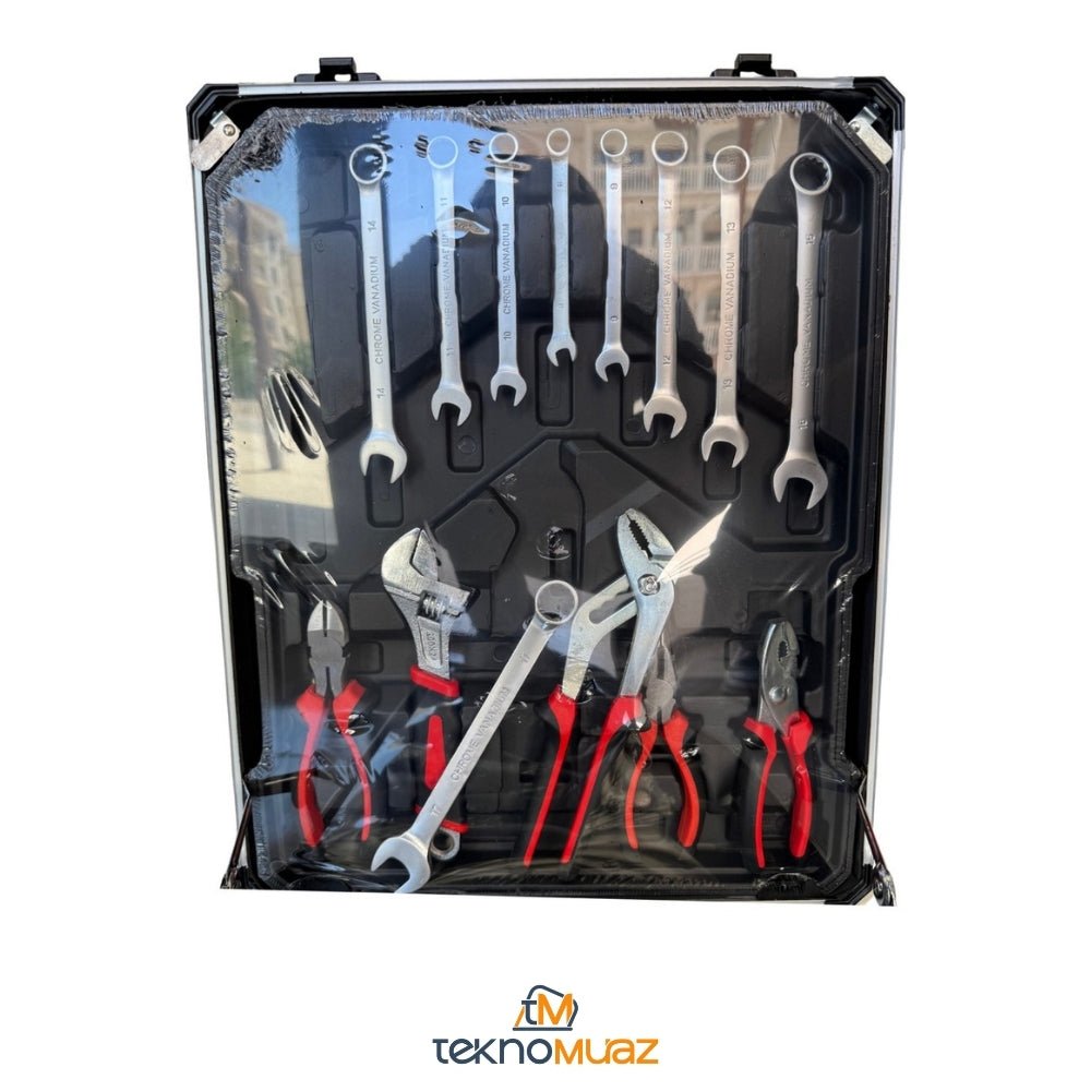 Lavoro 187 Parça Profesyonel Alüminyum Tekerlekli Takım Çantası ürünü - Hırdavat kategorisi | Tekno Muaz