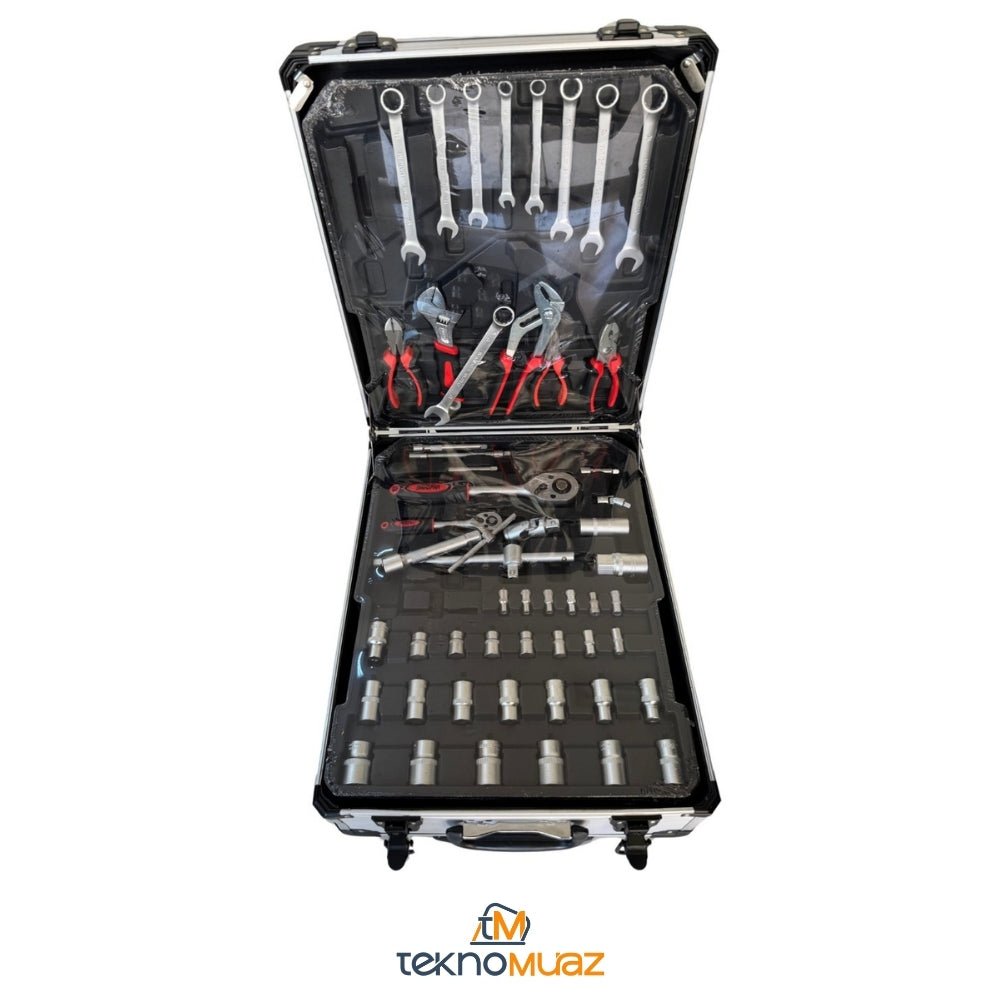 Lavoro 187 Parça Profesyonel Alüminyum Tekerlekli Takım Çantası ürünü - Hırdavat kategorisi | Tekno Muaz