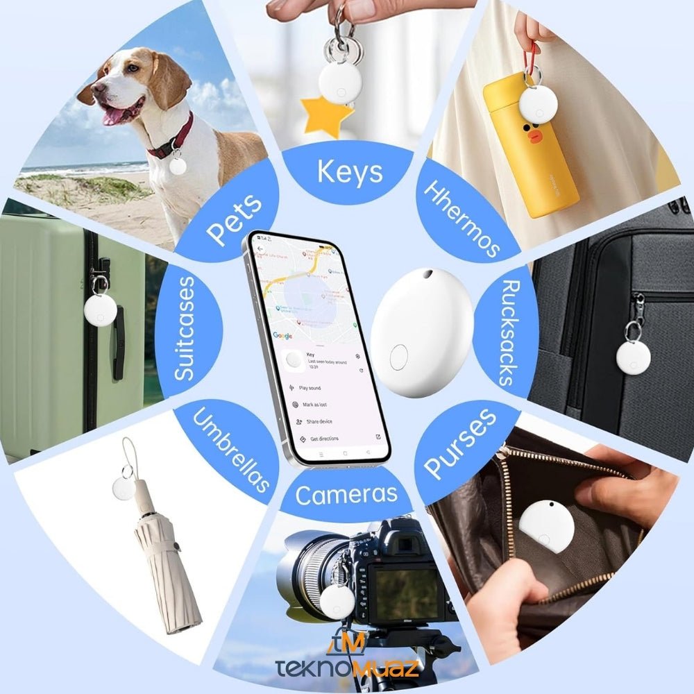 LOSHALL Air Tag (Anahtar, Bavul, Sırt Çantası, Cüzdan ve Evcil Hayvan Takip Cihazı ) ürünü - Aksesuar kategorisi | Tekno Muaz