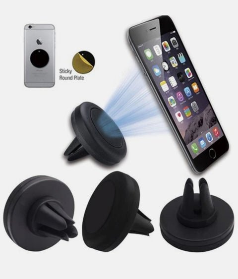 Manyetik Araç İçi Telefon Tutucu Havalandırma Tipi – Universal Mıknatıslı Telefon Tutacağı ürünü - Aksesuar kategorisi | Tekno Muaz