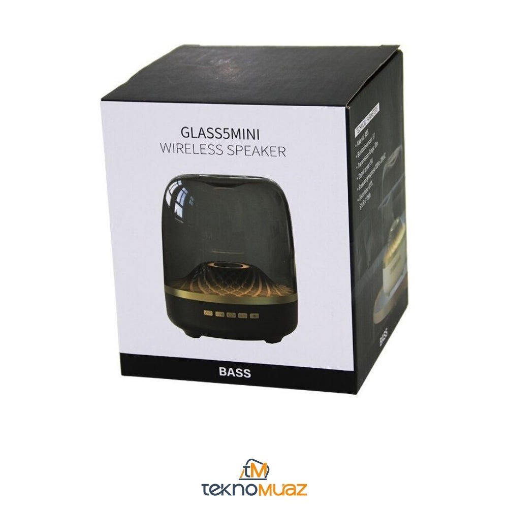 MİKA KRİSTAL FANUS MODEL WİRELESS USB ŞARJLI SPEAKER HOPARLÖR RGB ürünü - kategorisi | Tekno Muaz