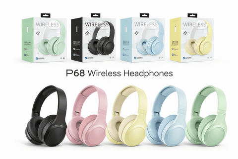 P68BT Bluetooth Kulaklık ürünü - Aksesuar kategorisi | Tekno Muaz