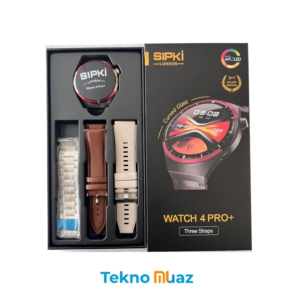 SIPKİ WATCH 4 PRO+ PLUS AMOLED AKILLI SAAT | | TeknoMuaz