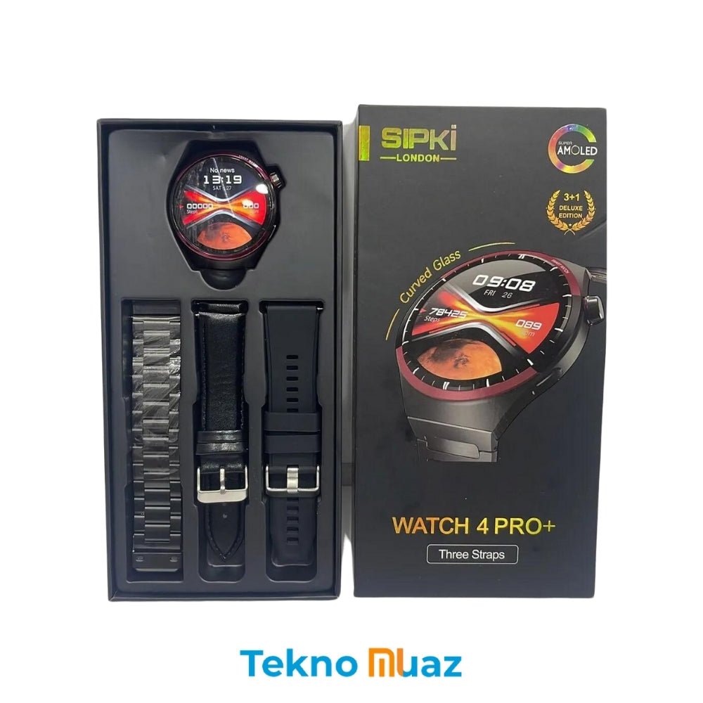 SIPKİ WATCH 4 PRO+ PLUS AMOLED AKILLI SAAT | | TeknoMuaz