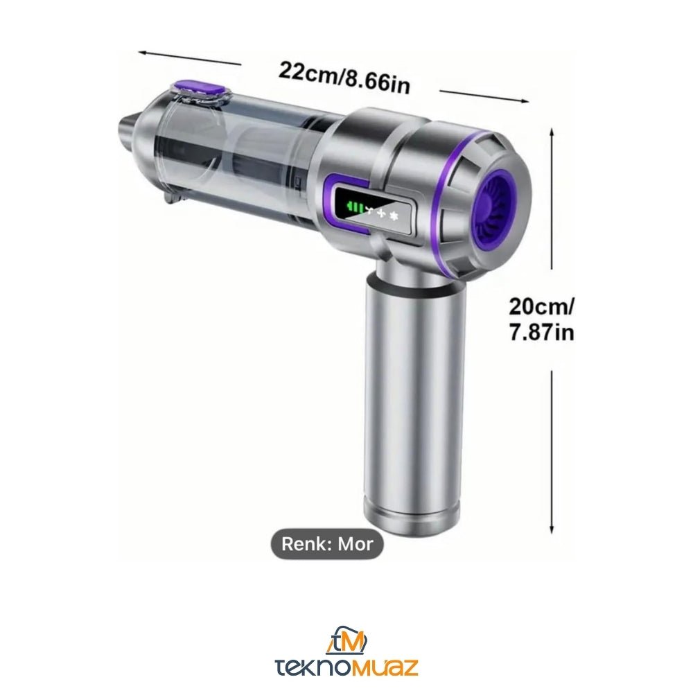 ST - 6697APLUS Kablosuz Taşınabilir Şarjlı Vakum Süpürge Yeni Açılabilir Başlık Araç - Oto - Ofis - Ev Temizliği 20000PA 3 Filtre ürünü - kategorisi | Tekno Muaz