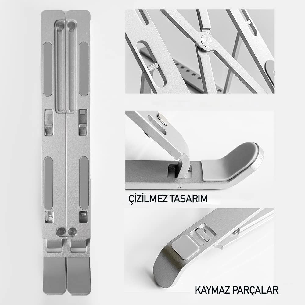 Taşınabilir Laptop Stand Tüm Laptoplarla Uyumlu Metal | | TeknoMuaz