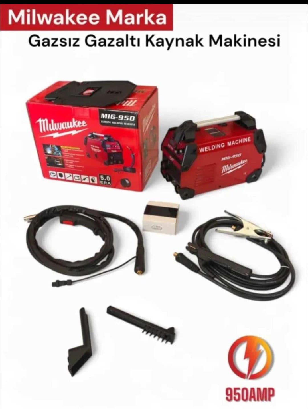 Milwaukee Gazsız Gazaltı Kaynak Makinesi 950 AMP