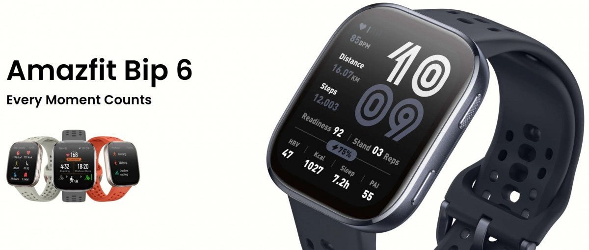 Amazfit Bip 6, AMOLED ekran, Bluetooth arama ve 14 güne kadar pil ömrü ile tanıtıldı. - Tekno Muaz