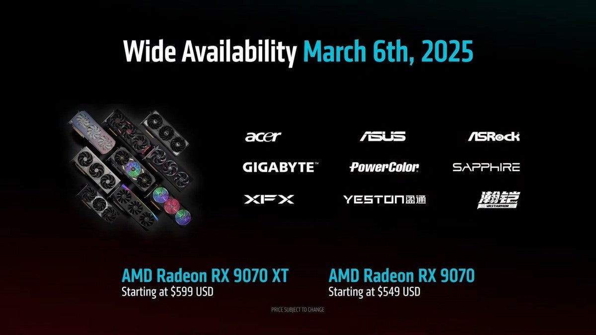 AMD, RX 9070 ve 9070 XT için fiyatlandırma ve kullanılabilirlik açıkladı. - Tekno Muaz