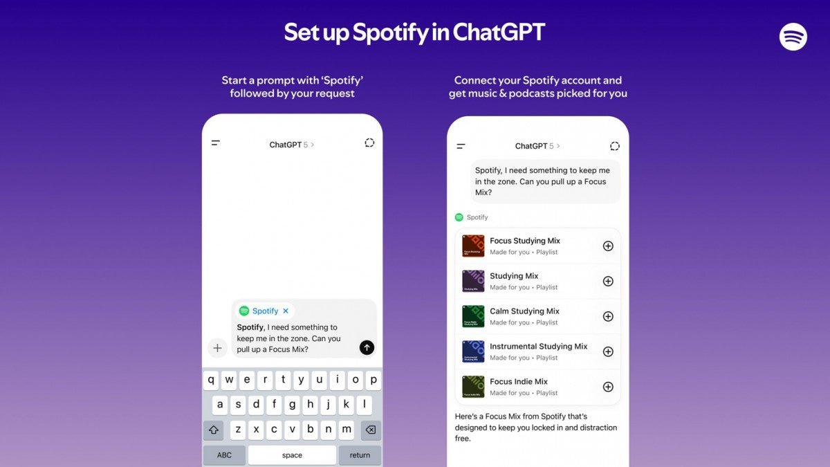Artık ChatGPT'den Spotify'da favori parçalarını bulmasını veya kişiselleştirilmiş çalma listeleri oluşturmasını isteyebilirsiniz - Tekno Muaz