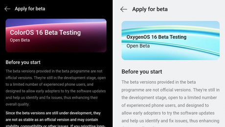 ColorOS 16 ve OxygenOS 16 açık beta sürümleri artık uygunluk testini geçerseniz kullanılabilir hale geldi - Tekno Muaz