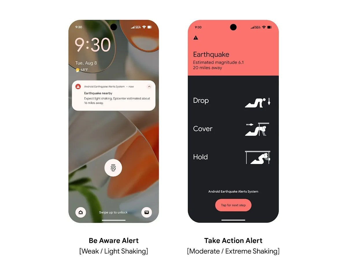Google, Wear OS saatlerindeki deprem uyarılarını iyileştiriyor