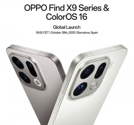 Oppo Find X9 Serisi 28 Ekim'de küresel olarak piyasaya sürülecek