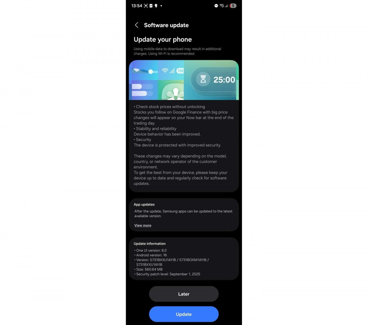 Samsung Galaxy S25 FE ilk güncellemesini alıyor, işte yenilikler