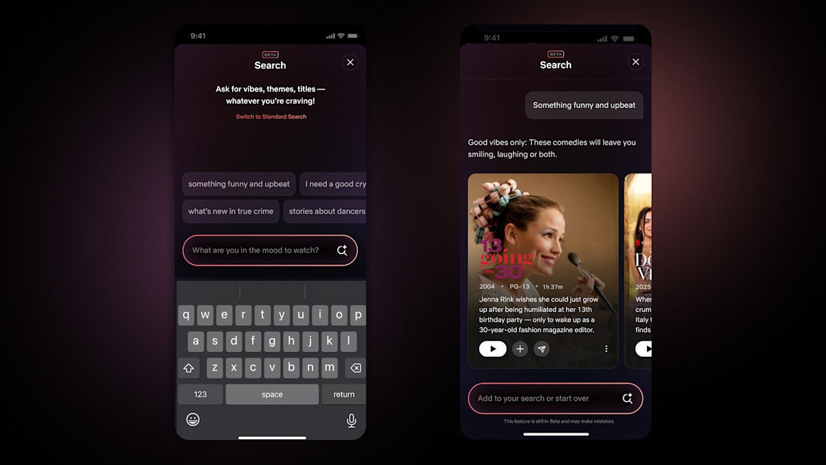 Netflix artık izleyecek şeyler bulmanıza yardımcı olmak için bir yapay zeka sohbet botunu test ediyor