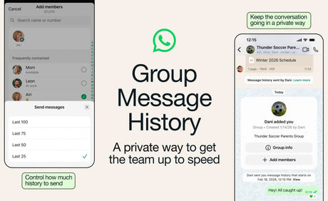 WhatsApp, yeni Grup Mesaj Geçmişi özelliğini tanıttı