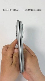 Ice Universe: Infinix Hot 60 Pro+, Galaxy S25 Edge'den daha hafif ve neredeyse aynı kadar ince
