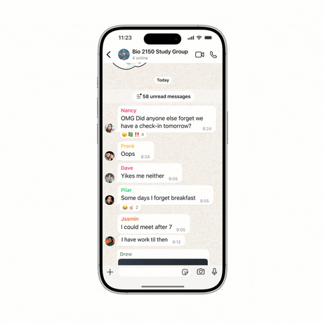WhatsApp artık yapay zeka yardımıyla okunmamış mesajları özetlemenize olanak tanıyor