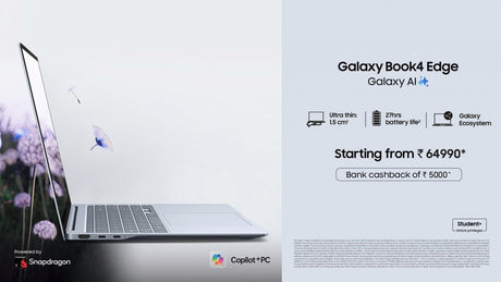 Hindistan'da Snapdragon X ile Samsung Galaxy Book4 Edge piyasaya sürüldü. - Tekno Muaz