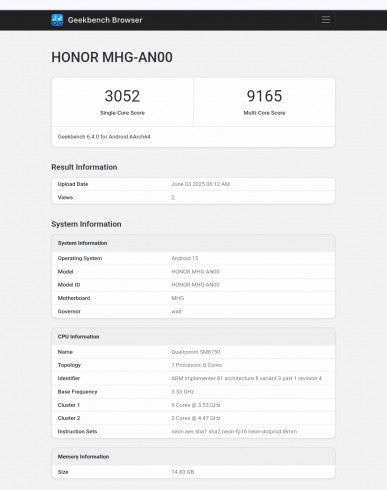 Honor Magic V5, Snapdragon 8 Elite Leading Version ile Geekbench'te görüldü - Tekno Muaz