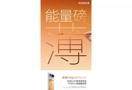 Honor, Magic8 Pro Air'in pil kapasitesini doğruladı - Tekno Muaz