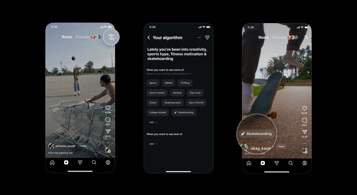 Instagram artık algoritmanızı görebilmenize ve kontrol edebilmenize izin veriyor
