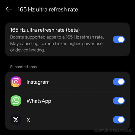 OnePlus 15 güncellemesi bu üç uygulama için 165Hz'i etkinleştiriyor - Tekno Muaz