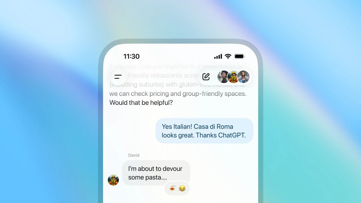 OpenAI şimdi ChatGPT'de grup sohbetlerini deniyor.