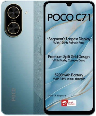 Poco C71, 120Hz ekran ve 5.200 mAh batarya ile geliyor - Tekno Muaz