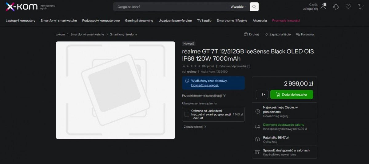 Realme GT 7T perakende listesi, fiyatlandırması hakkında daha fazla bilgi veriyor