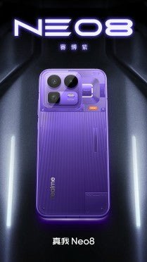 Realme Neo8, üç farklı renk seçeneğiyle sergilendi. - Tekno Muaz