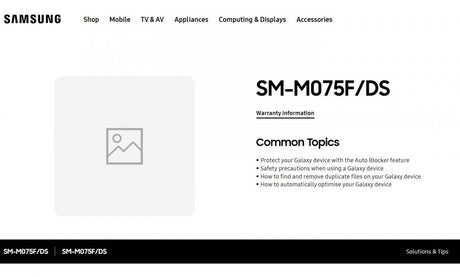 Samsung Galaxy M07 destek sayfası artık Hindistan'da yayında - Tekno Muaz
