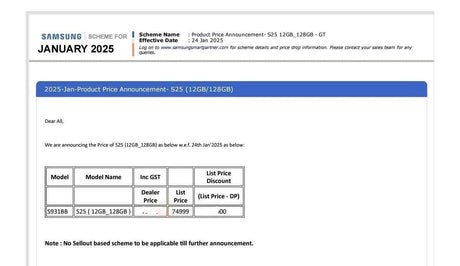 "Samsung Galaxy S25 128GB, Hindistan'da Satışa Çıkıyor! İşte Fiyatı!" - Tekno Muaz