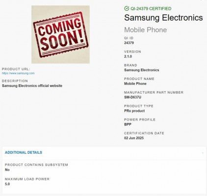 Samsung Galaxy Z Fold7, Qi 2.1 sertifikası alıyor - Tekno Muaz