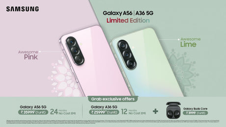 Samsung Hindistan, Galaxy A56 ve A36 için yeni renklerini piyasaya sürüyor, her iki telefonda da indirimler sunuyor - Tekno Muaz