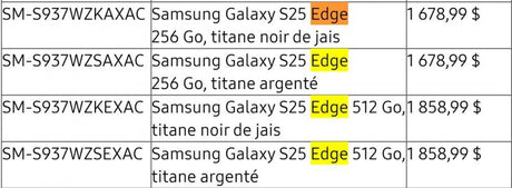 Samsung yanlışlıkla Galaxy S25 Edge fiyatını açıkladı - Tekno Muaz