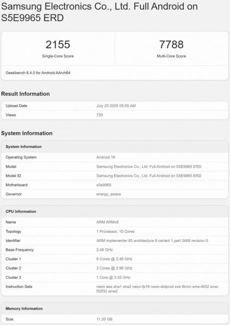 Samsung'un Exynos 2600 yongası Geekbench'te görüldü - Tekno Muaz