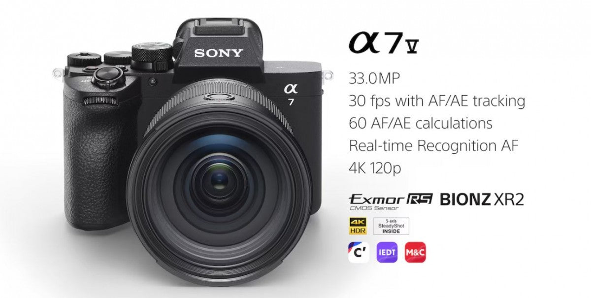 Sony'nin α7 V, 33MP kısmen yığılmış sensör, AF ve video iyileştirmeleri getiriyor. 

(Note: The "α" symbol is read as "Alpha" in Turkish.) - Tekno Muaz